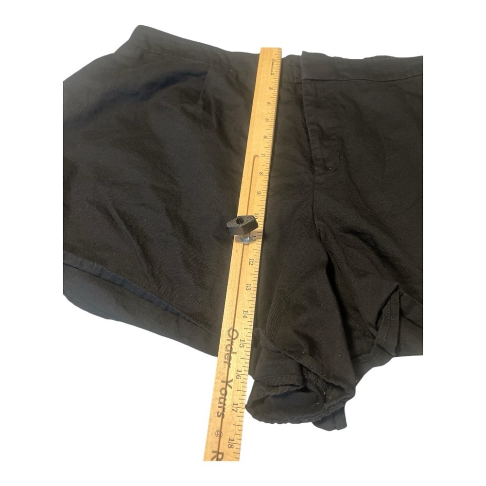 Eloquii Cotton Blend Black Wide Leg Black Shorts Size 20 MA1 - Picture 4 of 5
